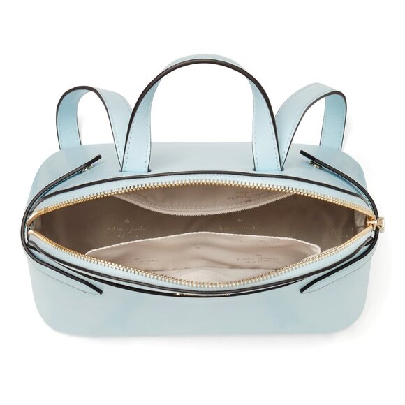 New Kate Spade Staci Saffiano Leather Dome Backpack Crisp Sky - Picture 3 of 5